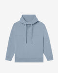 Organic Cotton Half-Zip Oversized Drop Shoulder Hoodie